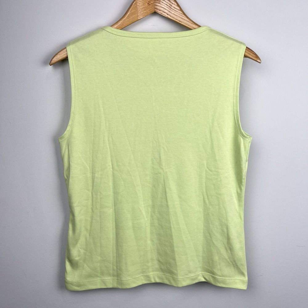Orvis Short Sleeve Sleeveless Shirt‎ Set Of 3 Green Brown Floral Women's Size M - Picture 12 of 16